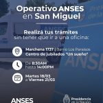📢 Operativo ANSES en San Miguel: realizá tus trámites sin ir a una oficina 📢