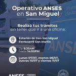 Nuevo Operativo Móvil de @ansesgob en San Miguel. Hasta el viernes